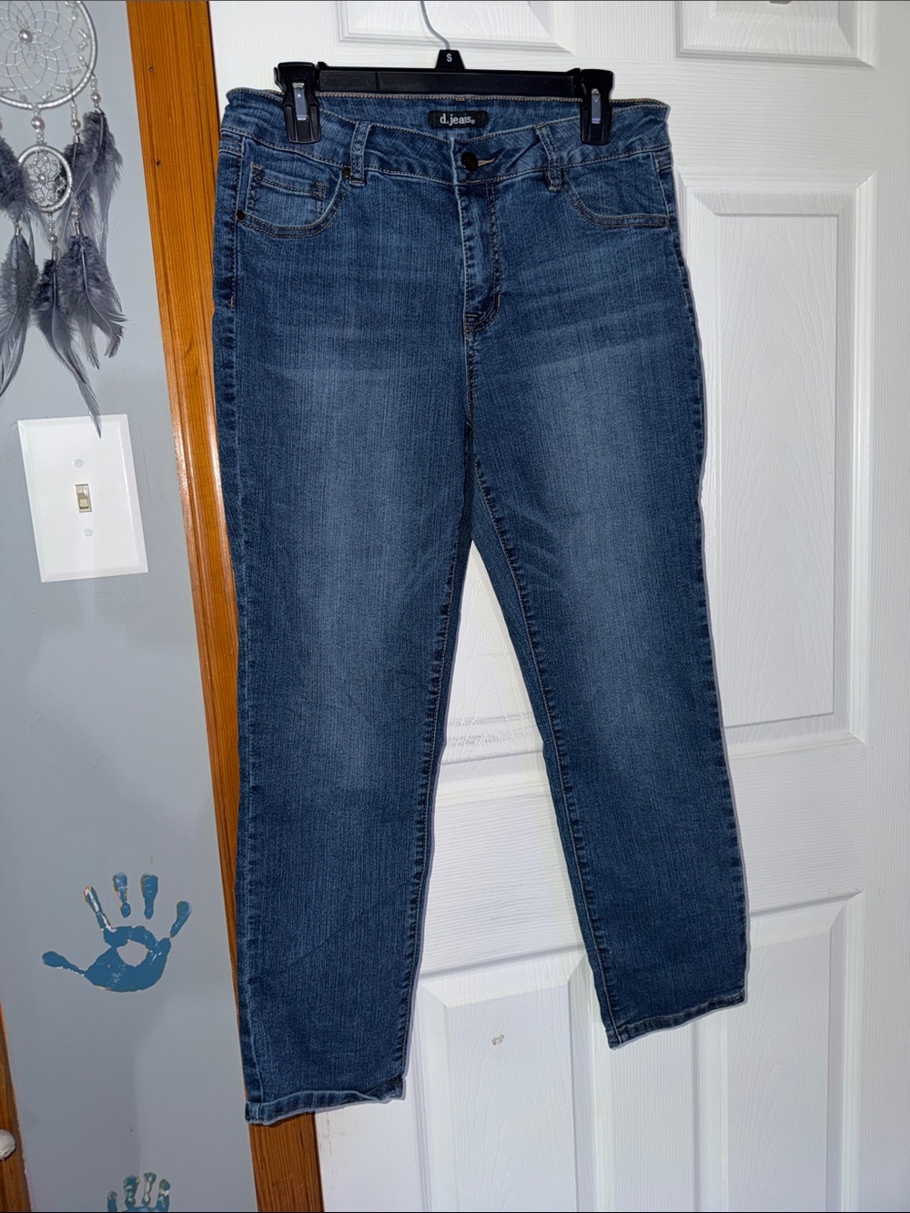 d. jeans Dark Blue Ankle Crop Women's Jeans